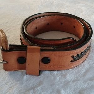 Leather belt